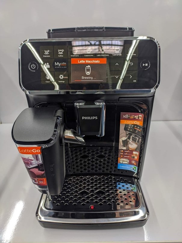 ekspres do kawy Philips 4300 LatteGo - wyświetlacz