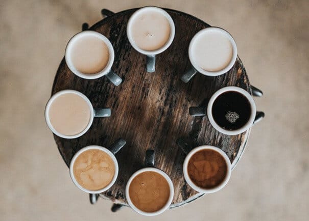 Rodzaje kaw: espresso, cappuccino, latte, americano i inne