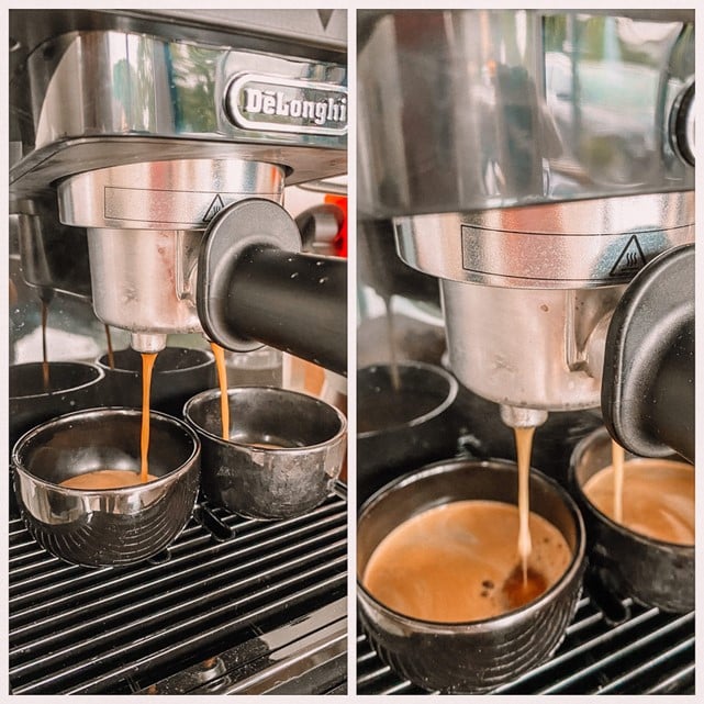 Gęsta i kremowa kawa z aromatyczną pianką – idealne espresso! I to dwa za jednym razem