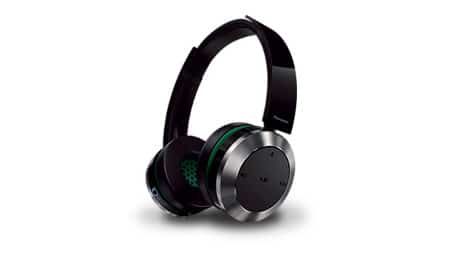 Czarne, nauszne słuchawki bezprzewodowe Panasonic RP-BTD10