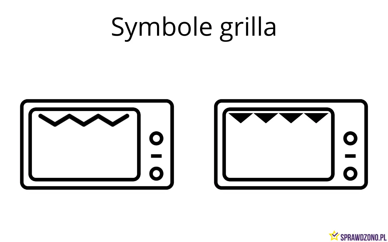 symbol grill w mikrofali, którym opatrzone są przyciski umożliwiające grillowanie w mikrofali