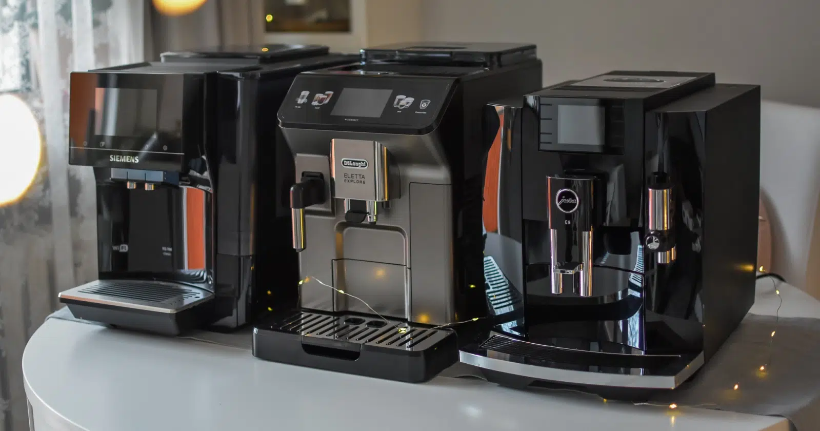 Automatyczne ekspresy do kawy: Jura E8, De’Longhi Eletta Explore z cold brew i Siemens EQ 700 TP703R09/ TP703R19