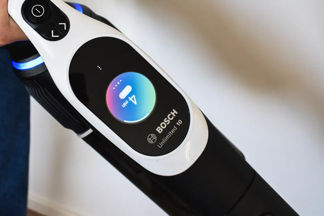 panel sterowania i wyświetlacz odkurzacza pionowego Bosch Unlimited 10 BCS1041WAC