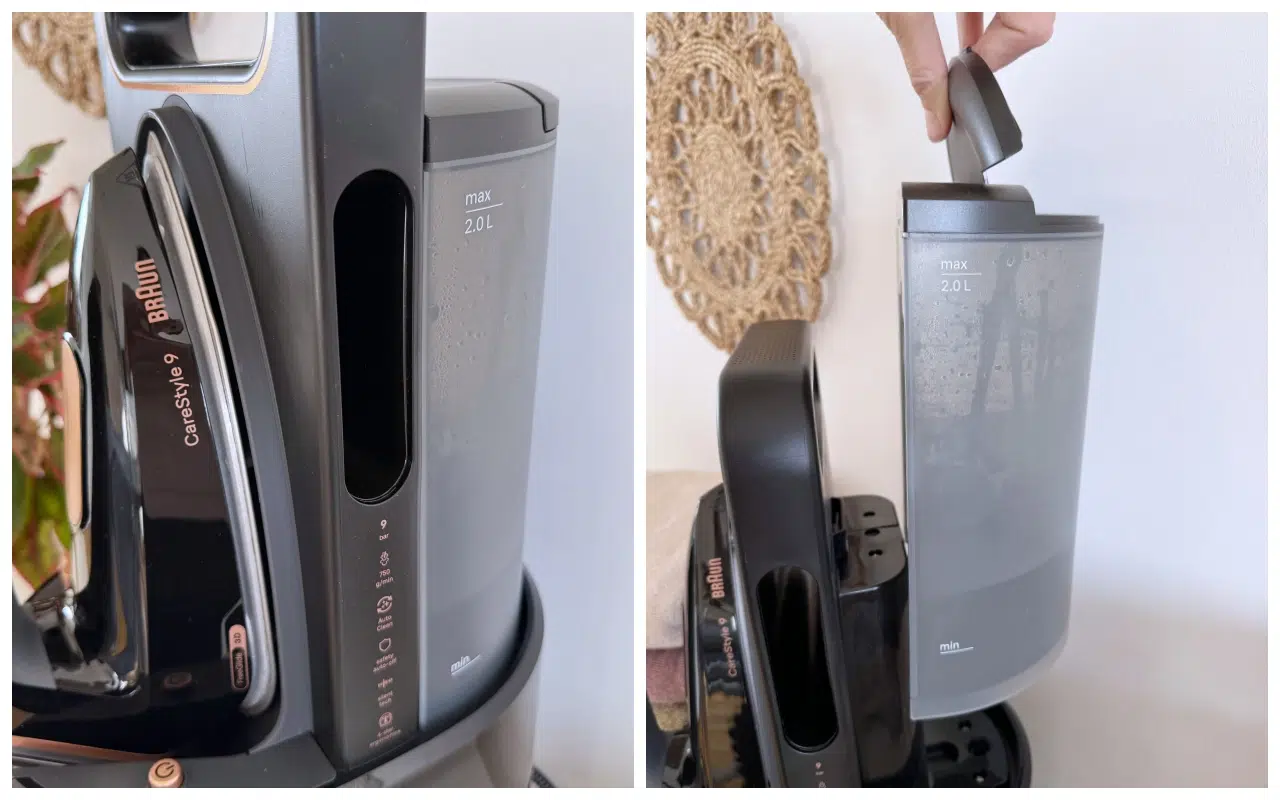 zbiornik na wodę żelazka z generatorem pary Braun CareStyle 9