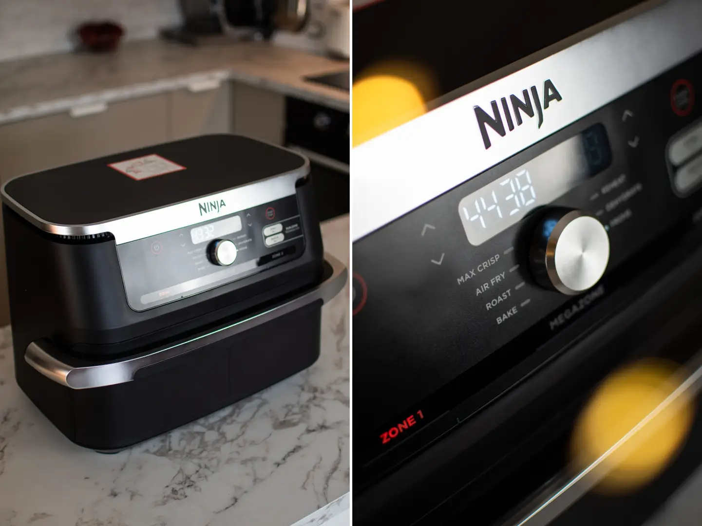 Duża komora air fryer Ninja