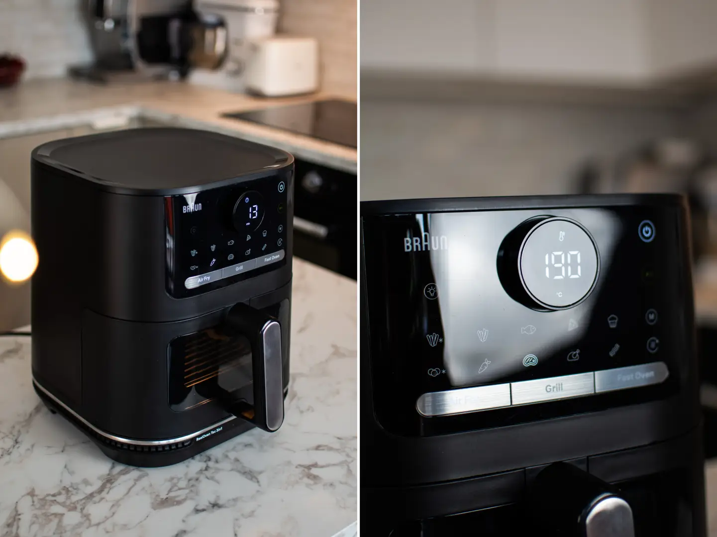 Solidna konstrukcja air fryer Braun