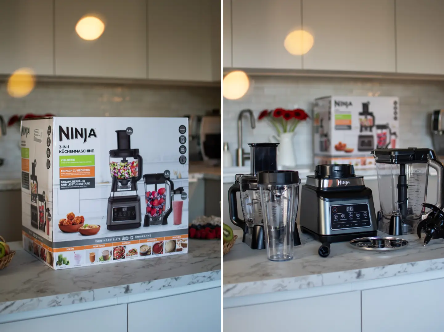 Blender kielichowy Ninja BN800EU w pudełku i po rozpakowaniu