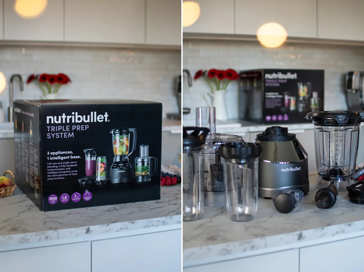 Nutribullet® Triple Prep System w pudełku i po rozpakowaniu