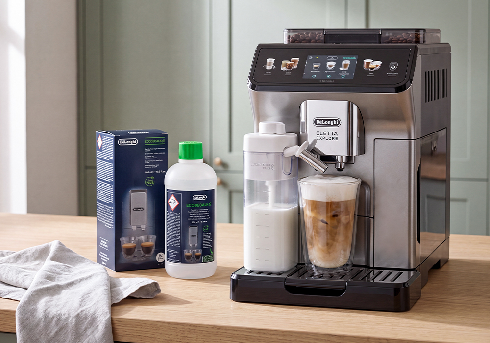 Ekspres De'Longhi Eletta Explore po czyszczeniu środkami De'Longhi EcoDecalk - zdjęcie
